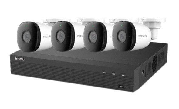 IMOU Imou POE комплект (NVR + 4  IPC-F22A (POE)) - Imou-KIT/NVR1104HS-P-S3/H-1T/4-F22AP-0280B от IMOU LIFE